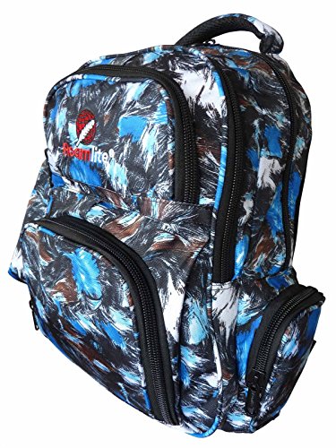 Roamlite Sac à dos pour école et collège, Idéal pour Garçons et filles Disponible en 22 couleurs INCLUS Porte-stylos associé – 6 Poches – Volume 30 Litres– Mesures 46 x 32 x 20 cm