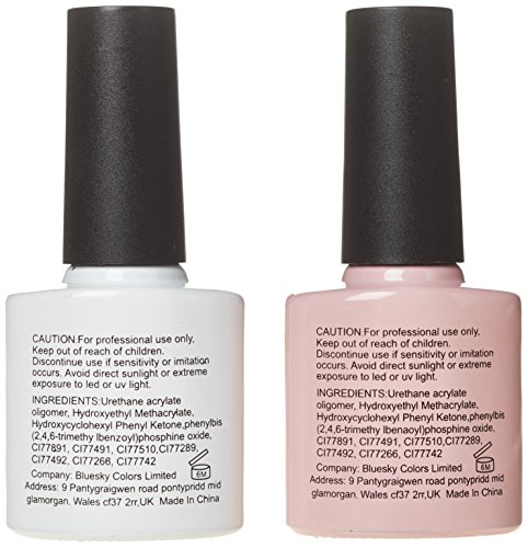 Bluesky UV LED Gel auflösbarer Nagellack – french manicure, 1er Pack (1 x 10 ml) - 2