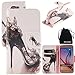 Produktbild S6 Case, DRUnKQUEEn PU Leather Credit Card Holder Case Stand Feature Wallet Type Flip Folio Cover - for G920 Samsung Galaxy S6