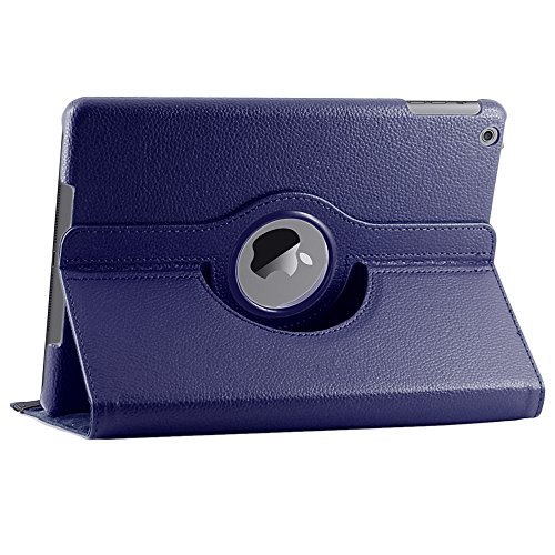 ebestStar - Compatible Funda iPad 2018 9.7 2017, Air 1 2013 Carcasa Cuero PU, Giratoria 360 Grados, Función de Soporte, Azul Oscuro [Aparato: 240 x 169.5 x 7.5mm, 9.7'']