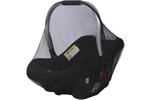 INSZKOOS Universal Baby Autositze Moskitonetz Reiseträger Insektenschutz für Babyschalen Vollabdeckung Tragbares Netz Babyautositz Verschlüsselt Netz mit Ultrafeinem Netz und Elastischem Band für Maxi Cosi