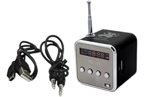 HUSHUI Retro Bluetooth-Lautsprecher, kabelloser Stereo-Retro-Lautsprecher, Bluetooth-Lautsprecher mit LED-Digitalanzeige, tragbares UKW-Radio Mobiltelefone, Tablets, Laptops