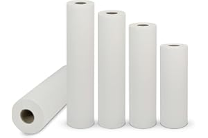 ‎HYGIENE100 Hygiene100 Ärzterollen 2-lagig 1 Rolle | hochwertige weiße Liegenabdeckung | perforierte Papierrolle | Ideal für Krankenhäuser, Praxen, Tattoostudios (39 cm x 50 m)