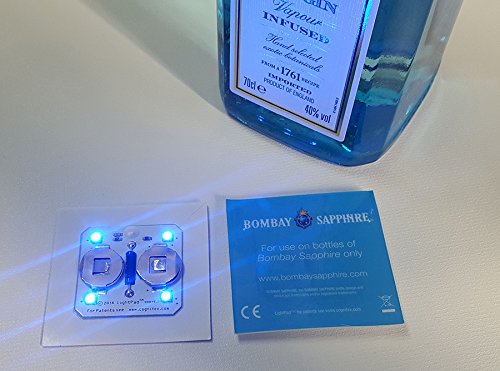 Exklusiv Bombay Sapphire LED Flaschenbeleuchtung // Light Pad 2er Set - 2