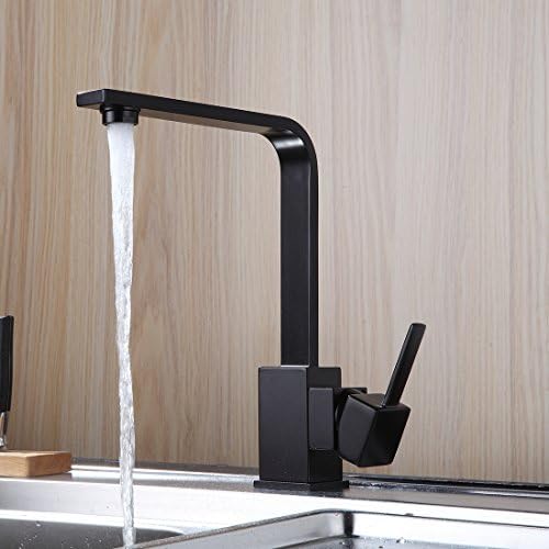 Aimadi Kitchen Mixer Tap - Kitchen Sink - Spray Mixer Tap - Faucet, Black