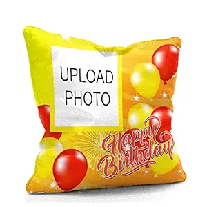 DreamVio Personalized Photo Cushion/Pillow Gifts for Your Loved Ones | Anniversary & Birthday Gifts | Gifts for All Occasions (16x16 inches, Standard Size) Design No 47