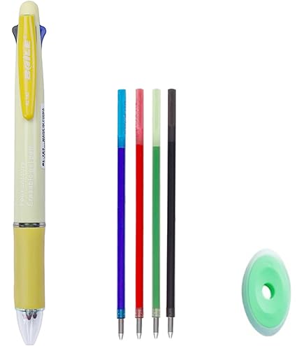 Lot De 4 Stylos 4 Couleurs (0,7 Mm) - Noir, Rouge, Vert, Bleu - Stylo Bille Rétractable Pratique Pour Bureau, école, Cadeau - 3