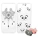 Produktbild 2X Handy Silikonhülle für Huawei Mate20 lite, Stoßfest Schutz Tasche Weich TPU Gel Bumper Etui Dünn Cover Case (Panda Totem) Kratzfest Anti Fingerabdruck, mit 2 Tier Kable