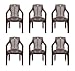 Nilkamal Set of 6 Chairs (Weather Brown) RS.5030.00
