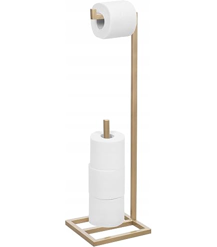 FTVOGUE Badezimmer Halter Für Klopapier & Küchenrolle – Wandmontage, Mit Telefonablage, Antik Finish