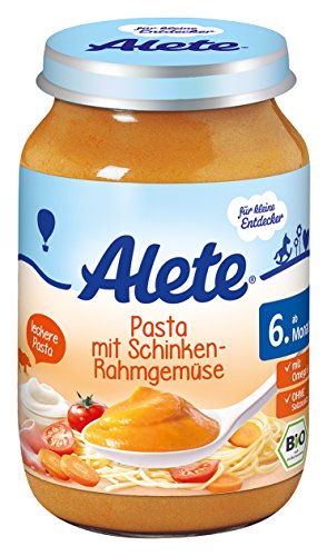 Preisvergleich Produktbild Alete Pasta mit Schinken-Rahmgemüse, 6er Pack (6 x 190 g)