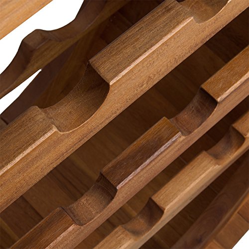 Weinregal für 12 Flaschen aus Holz im stilvollem Design Weinständer Weinfass Flaschenregal Fass Flaschenständer - 4
