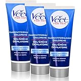 3x Veet for Men Enthaarungscreme Rasieren Intimbereich Achseln 200ml