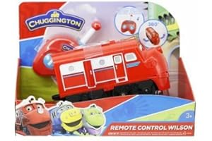 Chuggington EU890701 Radio RC Train Toy, 2-Button Remote Control, with Sounds and Talking Wilson, Red