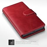 Sony Xperia XZ / XZs Hülle, Terrapin [ECHT LEDER] Brieftasche Case Hülle mit Kartenfächer und Bargeld für Sony Xperia XZ / XZs Hülle Rot - 