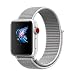 Produktbild Tervoka Für Apple Watch Armband 42mm(44mm Series 4), Gewobenes Nylon Sport Schlaufe Handgelenk Uhrband Ersatz Armreif Uhrenarmband für iWatch Apple Watch 42mm 44mm Series 4/3/2/1, Muschel