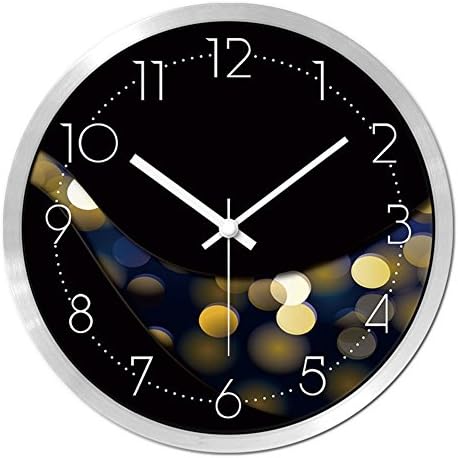 Simple Clock,Alarm Clock Modern Wake Up Living Room Bedroom Silent Sheet-O 12Inch