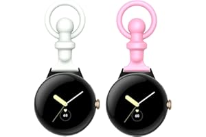 yothchose Band Kompatibel mit Google Pixel Watch Pocket Portable Band Halter Fob Kommt mit Google Adapter Connector für Krankenschwester Doktor Uhr Fob Silikon Zubehör