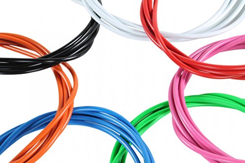 2,5 m farbige Bremszughülle 7 Farben inkl. 2 Bremszüge 6 Endhülsen & 2 Endkappen - 2