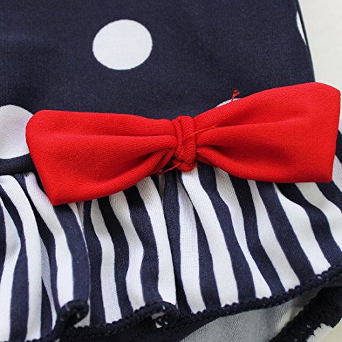 iEFiEL Mädchen Kinder Badeanzug Bademode Bikini Polka Dots 92 98 104 110 116 122 - 4