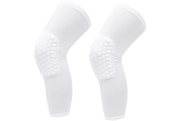 Knästöd, 2 STK Knästöd Unisex Förlängd Honeycomb Antikollisionskompression Knäskydd för Basket
