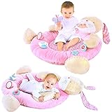 MOTHERCARE: BABY ERLEBNISDECKE KRABBELDECKE, SPIELDECKE HASE IN ROSA DESIGN MIT SPIELBOGEN, My little garden - 2