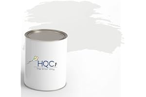 HQC Bathroom Paint | Stain Blocker Paint | Use in Moist and Damp Areas | Matt Emulsion Paint for Wall | Low Odour | Quick Dry 0.5L Light Grey