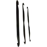 Lacis TT36 &ccedil;ift u&ccedil;lu abanoz tığ 3/pkg-d4/3 mm &ndash; 7,6 cm, F6/4 mm &ndash; 8,9 cm, J10/6&ndash;10,2 cm