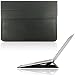 Produktbild Macbook 12" Retina Hülle - Sleeve - Tasche mit Ständer Erhöhung Schutzhülle PU Leder schwarz
