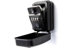 Rhino Lock Secure Pro Mk 2 - Combination Key Safe Wall Mounted - Lock Box/Key Box- Large Internal Storage for Keys with 4 Digit Lock, Emergency Key Access & Patented Code Recovery System #UKBrand