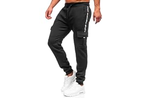 BOLF Hombre Pantalón Deportivo Pantalones De Chándal Jogger Pantalones Holgados de Deporte Running Entrenamiento Fitness Jogging Slim fit Estilo Urbano Mix 6F6