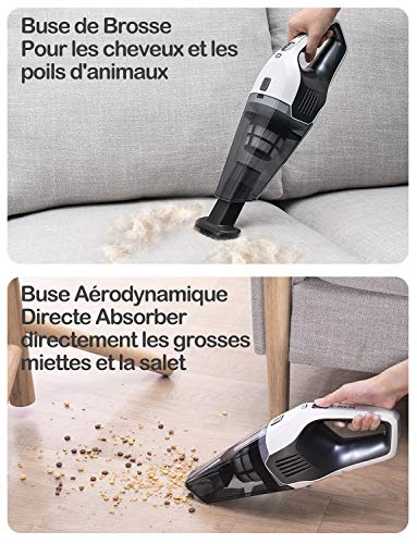 Holife Aspirateur à Main Sans Fil, Aspirateur de Table sans Fil Portatif avec Aspiration Puissants, Charge Rapide (avec Base de Charge), Hepa Filtres Lavables pour Maison, Voiture, Table, Bureau Holife Aspirateur à Main Sans Fil, Aspirateur de Table sans Fil Portatif avec Aspiration Puissants, Charge Rapide (avec Base de Charge), Hepa Filtres Lavables pour Maison, Voiture, Table, Bureau