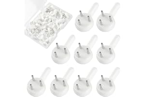 FOMGIIN 40pcs Non-Trace Picture Hooks for Hard Wall, Picture Hanging Hook Kit for Frame Fixing, Picture Assorted Hanger Set for Hardwall Walls Drywall Wedding Painting Photos Mirror Plasterboard