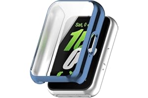 JDXFENG Watch Bands Watch Straps Screen Protector Case for Samsung Galaxy Fit 3 Soft TPU Full Coverage Bumper Anti-Scratch Screen Protector Full Cover Case Fit for Samsung Galaxy Fit 3