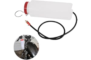 Oldbones Réservoir d'essence auxiliaire Kit de réparation de réservoir d'essence universel pour moto Réservoir d'essence auxiliaire 2L avec tuyau d'essence et soupape de coupure