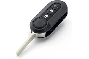 Kesiku FIAT Schlüsselgehäuse für FIAT 500 Punto Grande Panda Ducato Doblo Brava Bravo Evo Peugeot Citroen Fernbedienung, FIAT Ducato Schlüssel, FIAT 500 Autoschlüssel