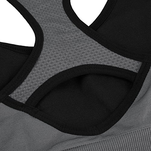 Yolev Sport BH Yoga BH starker Halt mit Polster ohne Bügel (2 Stücker) - 6