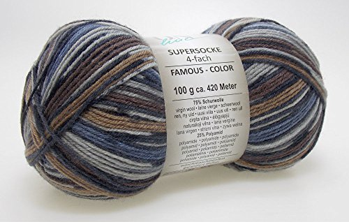 ONline Supersocke Famous-Color 4-fädig 100 g Sockenwolle - NEU 2091