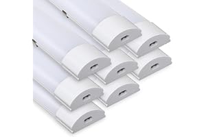 Sonnewelt 8X Neon LED 150 cm 48 W LED reglette garage 4 000K vit neutral LED-belysning, IP65 vattentät neon LED-taklampa anslutbar för garage verkstäder kontor parkering badrum