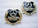 2pc Mercedes Motors GOLDEN Car 3D Metal Grille Trunk Badge Decal Logo RS.349.00