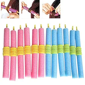 Myynti 6 PCS Hair Rollers Hair Curlers Hairdressing Hair Styling Curling Tool Set Self Grip Snap on Rollers for Women and Girls Multicolor
