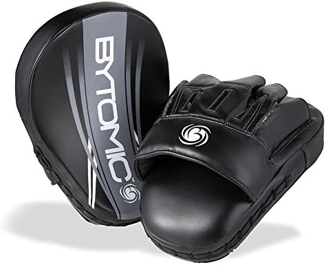 BYTOMIC AXIS CURVED FOCUS MITTS PADS - BLACK/GREY BOXING, SPARRING