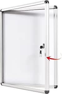 Swansea Tableau D'affichage En Liège Verrouillable Vitrine Urale Avec Verrou Pour L'usage à L