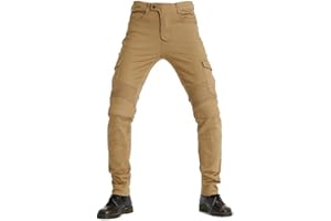 DAPAIZI Pantaloni da Moto da Uomo, Jeans da Motociclista Elasticizzati Slim Fit da Uomo, Jeans alla Moda su Tutta La Vita, 4X Imbottitura di Protezione.