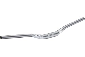 Funn Manillar de Bicicleta de Montaña Full On con Abrazadera de Barra de 35mm y Ancho de 785mm, Manillar de MTB (Gris, Elevación de 30mm)