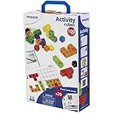 Miniland 95203 – Juego 100 Dados, 20 plantillas con instrucciones, Juguete para el Aprendizaje, 2 cm