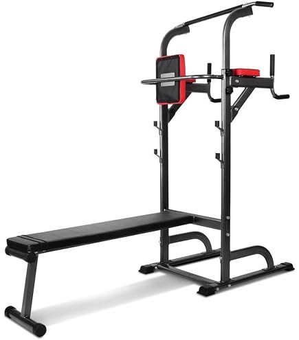 Tour De Musculation Hop-Sport HS-1018K - Barre De Traction, Dips, Support Haltères - Charge 300kg
