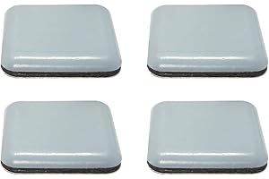 cyclingcolors 4x Patín deslizador muebles patines pies Teflon PTFE tope tapas tapones plástico, cuadrado 35 x 35 mm