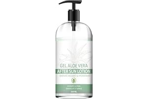 NOUVEAU : Saint Nutrition APRES SOLEIL – GEL ALOE VERA Convient à tous les types de peau – soin hydratant après soleil, 500 ML