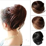 PRETTYSHOP BUN Up Do Hair Piece Hair Ribbon Ponytail Extensions Draw String Scrunchy Scrunchie Curly or Messy div. Colors